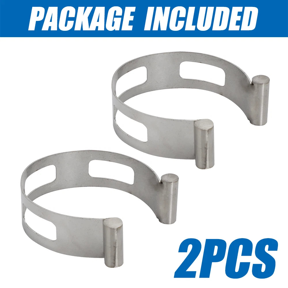 2X 2.5" Stainless Exhaust Tacking Band Clamp-On for Welding Fabrication