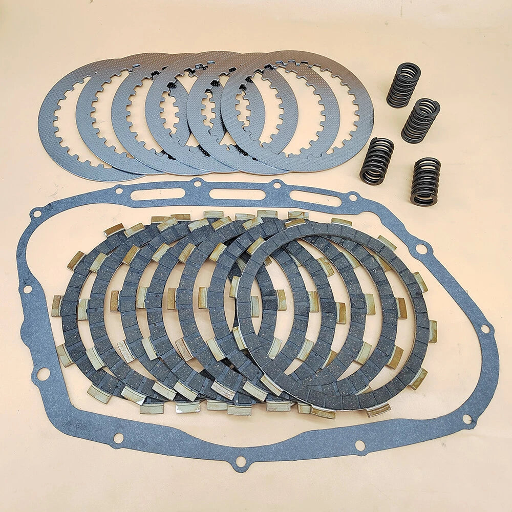 Clutch Friction Plates Gasket Kit for Suzuki Intruder 750 (1988–1991) 21441-37400, 21442-37401, 21451-14A00, 21441-37440, 21440-19F00, 21451-28C31