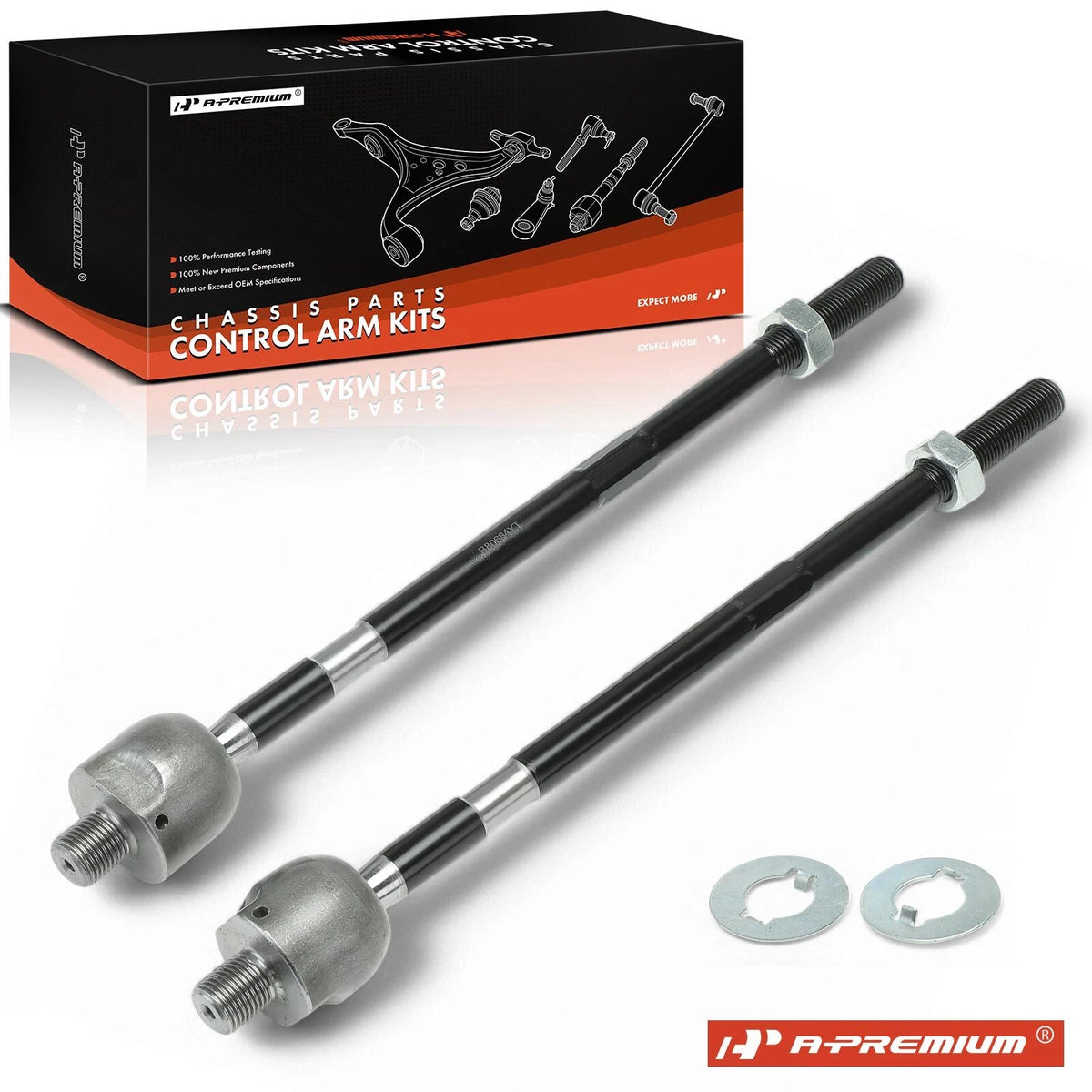 2X Front Inner Side Tie Rod End for Mazda MPV (2000–2006) LC6232240B, EV80684