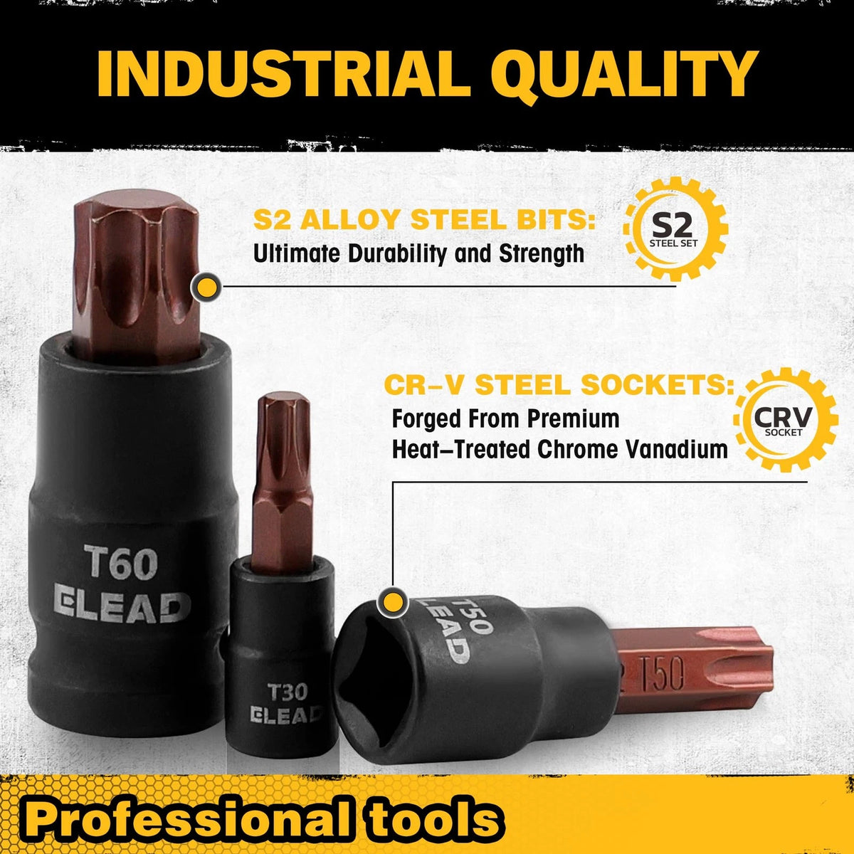 31-Piece Torx Bit Socket Set for Automotive Use