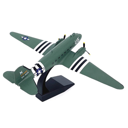 1/100 Scale Alloy Model Transport Aircraft Display for Douglas C-47 Skytrain