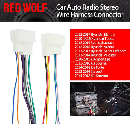 Radio Harness & Antenna Adapter for Elantra/Santa Fe 2013-2017