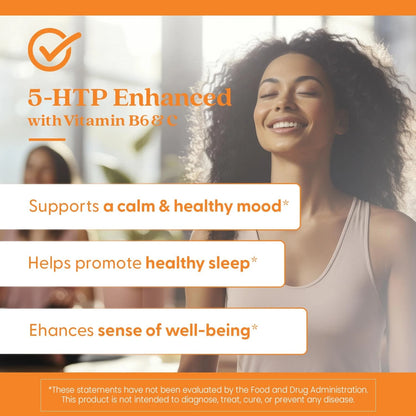 5-HTP Enhanced with Vitamins B6 & C for Doctors Best (120 Count)