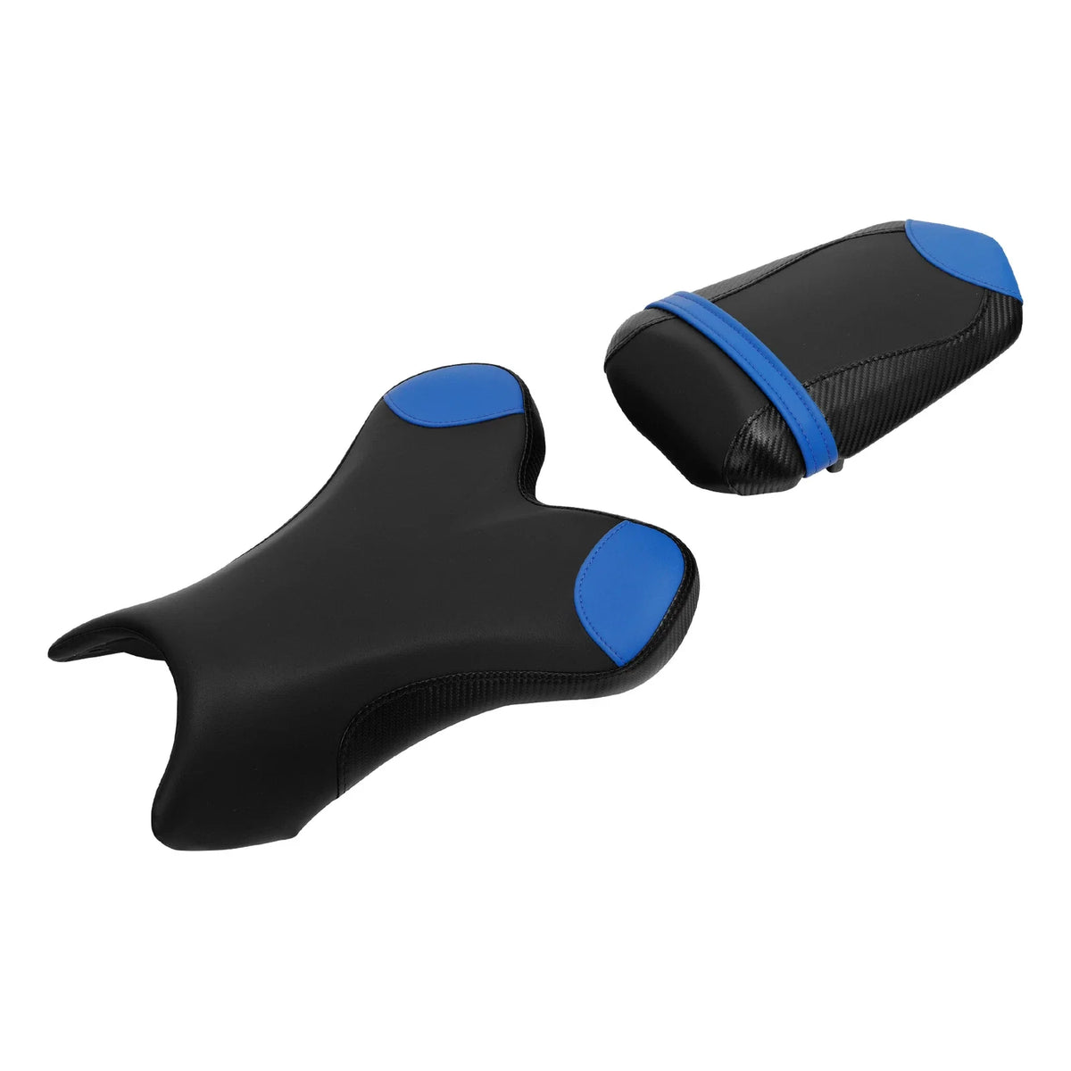 Black/Blue Driver and Passenger Seats for Yamaha YZF R1 (2004-2006)