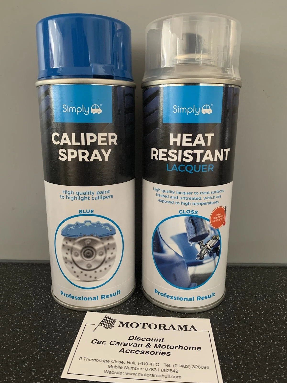 1x Blue Caliper Spray & 1x Clear Lacquer for (bcp)