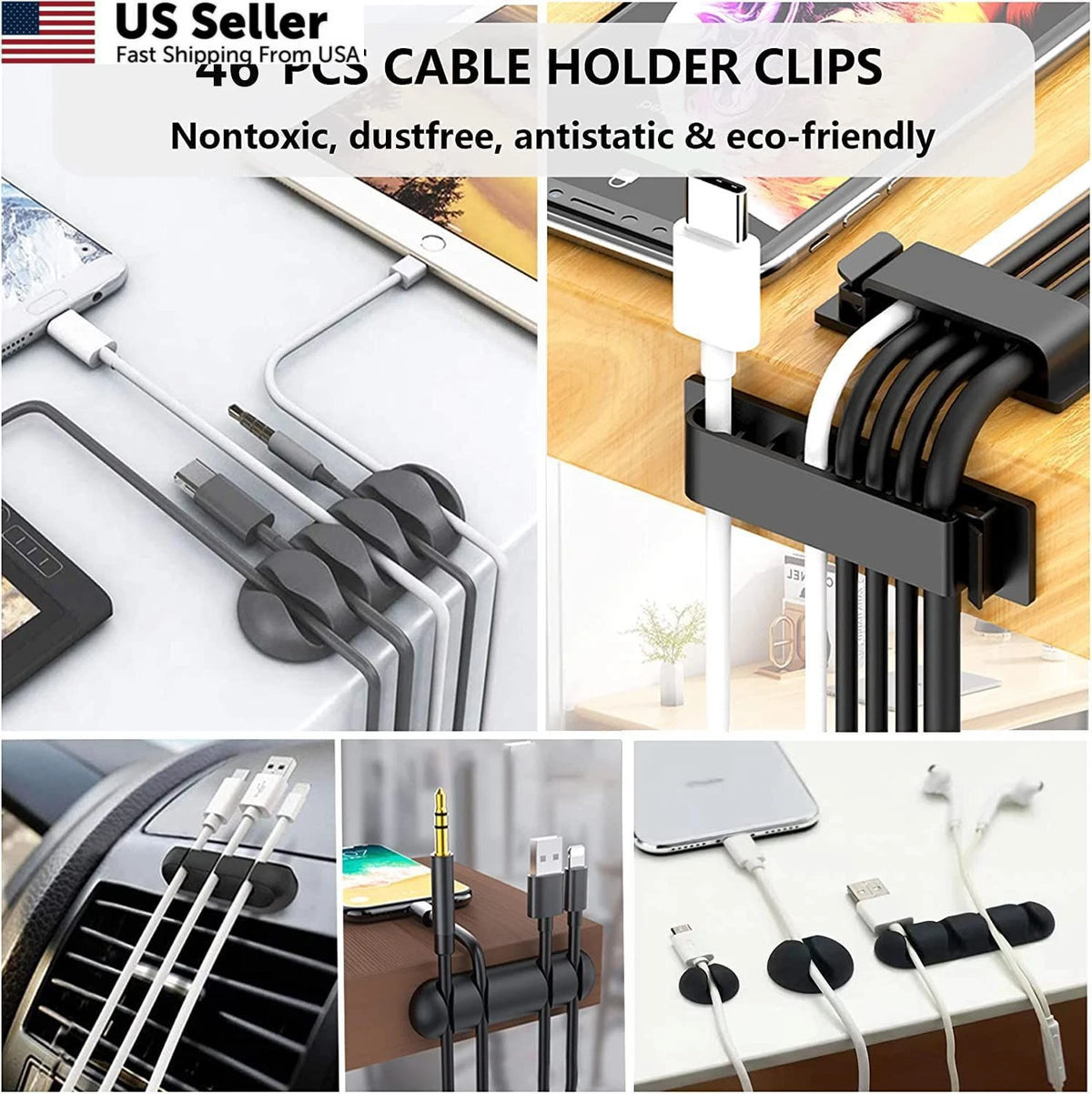 192 PCS Cable Management Kit for Wire Organizer (No Specific Years)