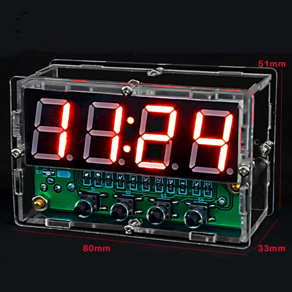 DIY Electronic Clock Multi-function Digital Clock Kit for Soldering Practice