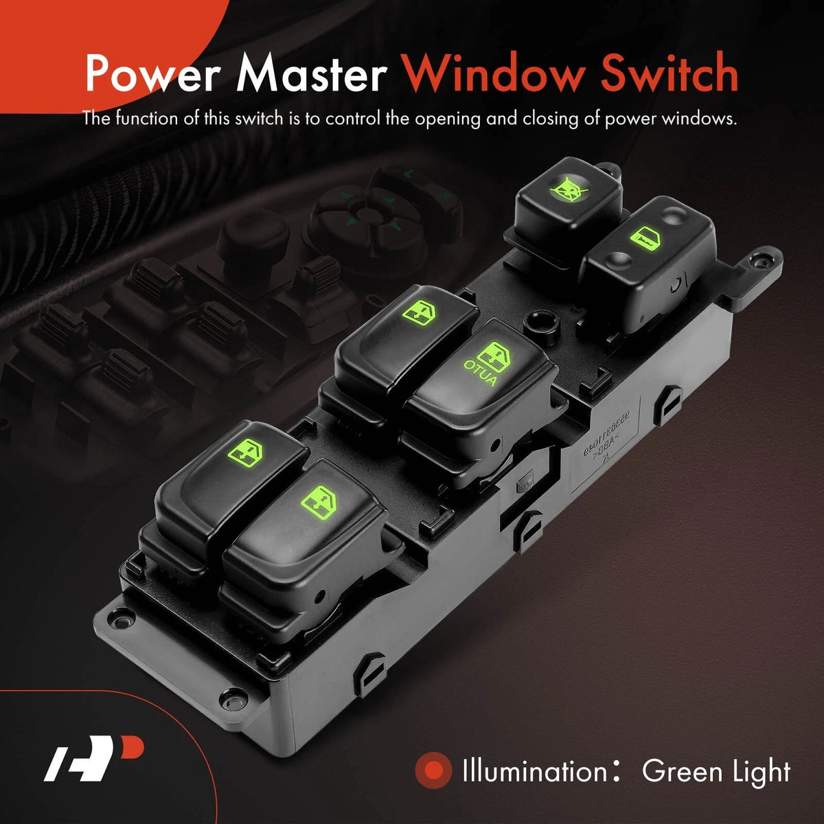 Front Left Power Window Switch for Hyundai Sonata (2006–2008) 935703K010CH, 1S15822