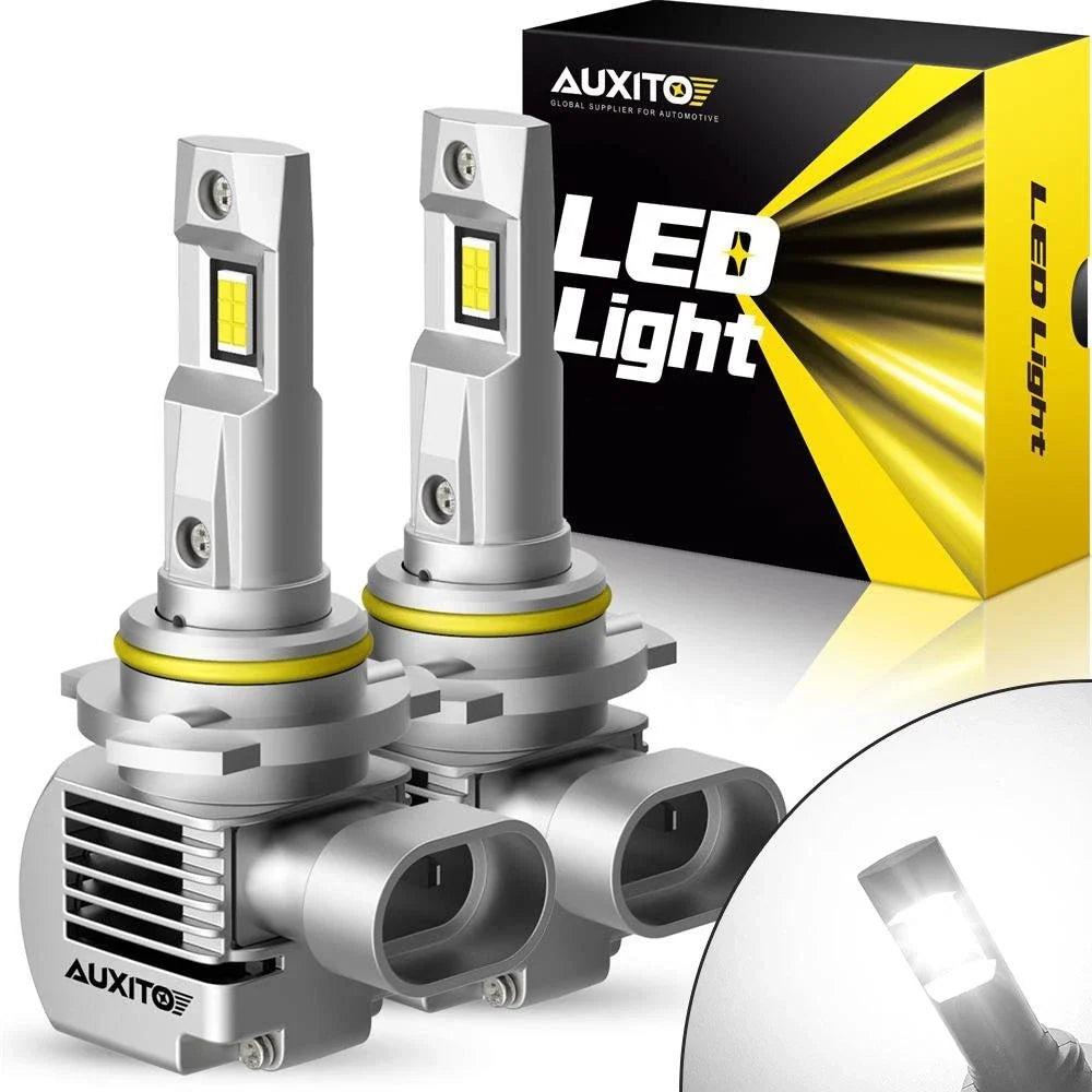 2X AUXITO 9005 LED Headlight Bulb Kit for High Low Beam (6000K)