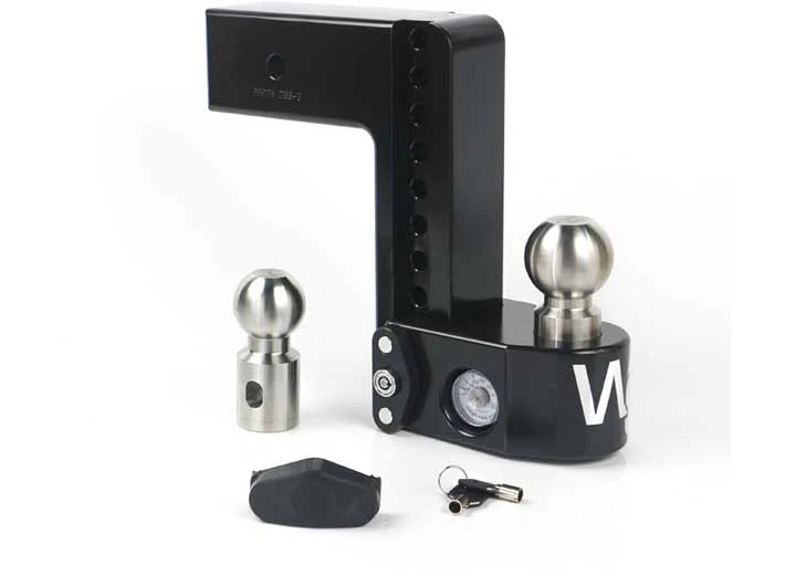 Weigh Safe 8" Drop Hitch w/3" Shank for (WS8-3-CER-BLA)