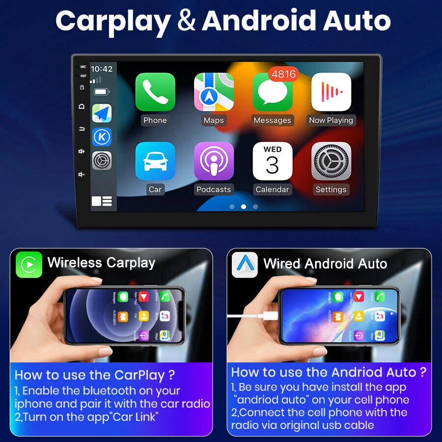10.1'' Carplay Android Auto Stereo for Mitsubishi Lancer (2008–2017)