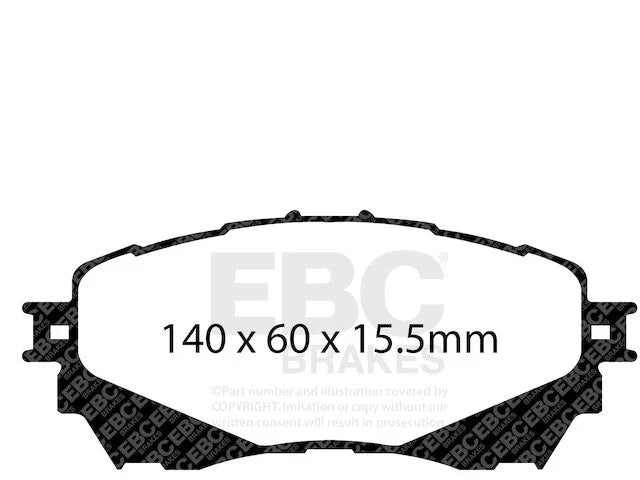 Front Brake Pad Set CS332CF for Mazda 6 (2014-2018)