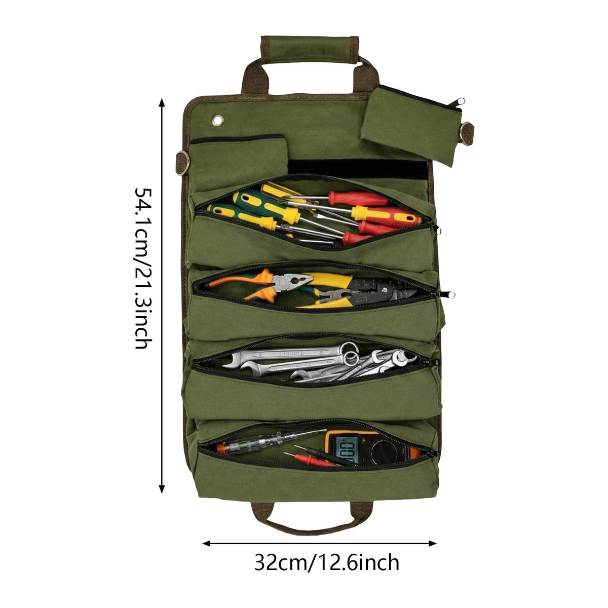 Heavy Duty Foldable Roll Up Tool Bag for Universal Use (2010–2023)