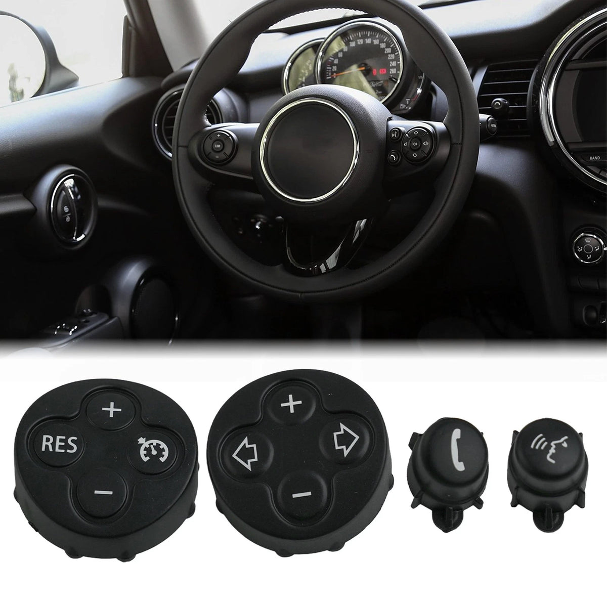 Steering Wheel Controls Cover Set for Mini (2001–2023)