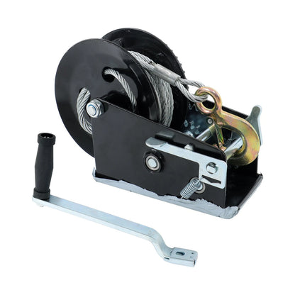 3500lbs Winch Steel Polyester 33ft Bidirectional Ratchet Hook