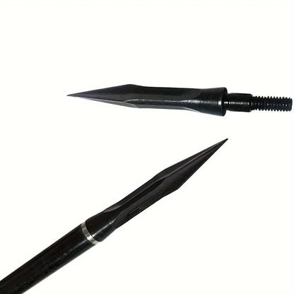 2X Archery Broadheads 100 Grain Solid Screw-in for Traditional Arrows