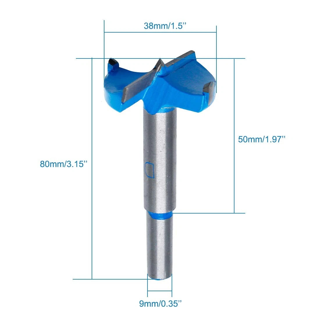 1-1/2 Inch Forstner Drill Bit, Tungsten Carbide Boring Bit Cutter