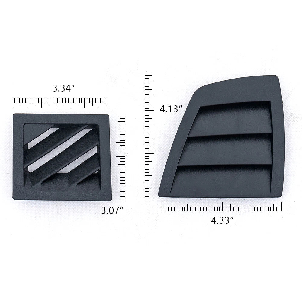 Set of 2 Dash Air Vent Front Covers for Dodge Charger Magnum (2006–2007) 02ITM3710ABK
