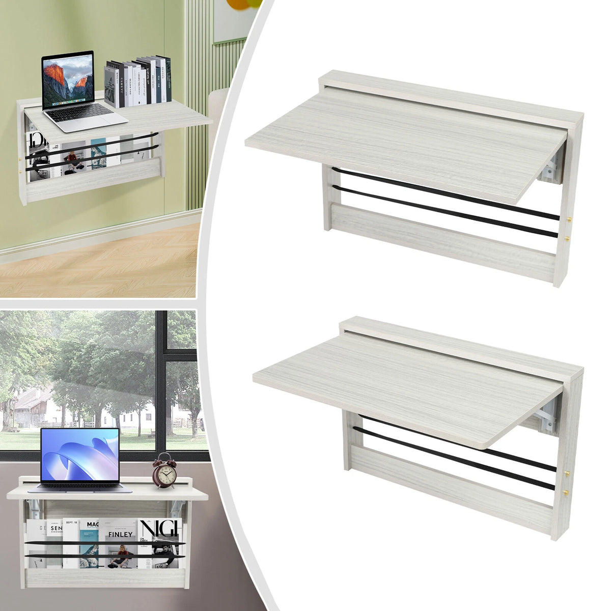 Folding Wall Table for Bedroom, Office, Study Room