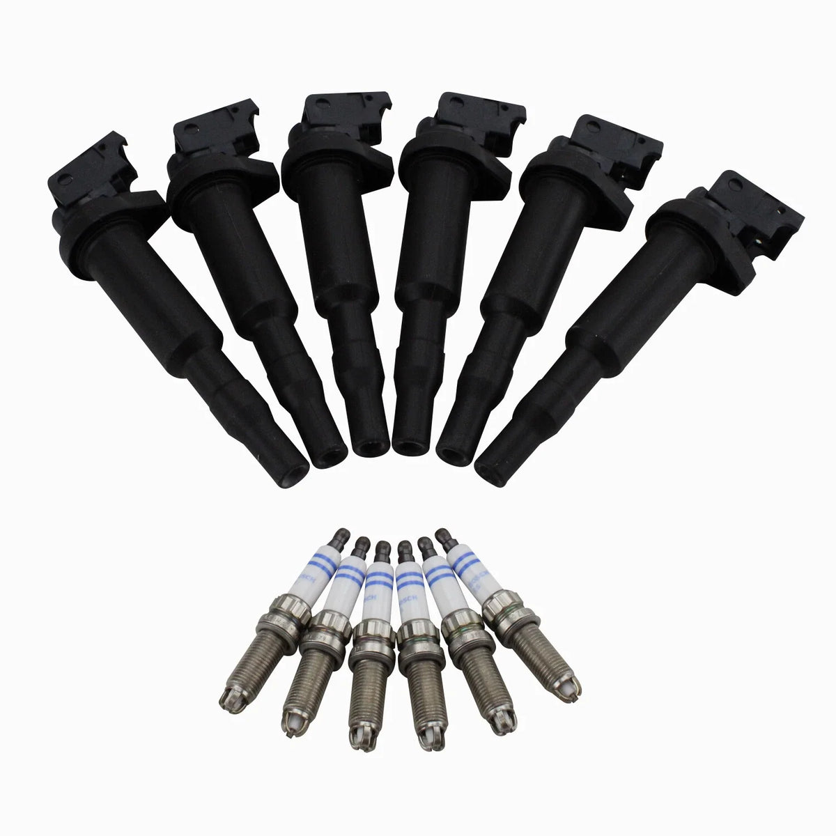 Ignition Coils & Spark Plugs Kit for BMW E82 135i 335i (Bosch)