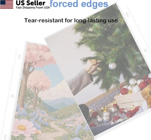 100 Pack Clear Sheet Protectors for 8.5 x 11 Documents