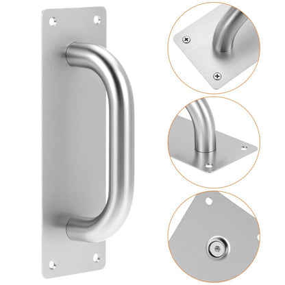 2X Pull Push Door Plate Handle 8" for QWORK