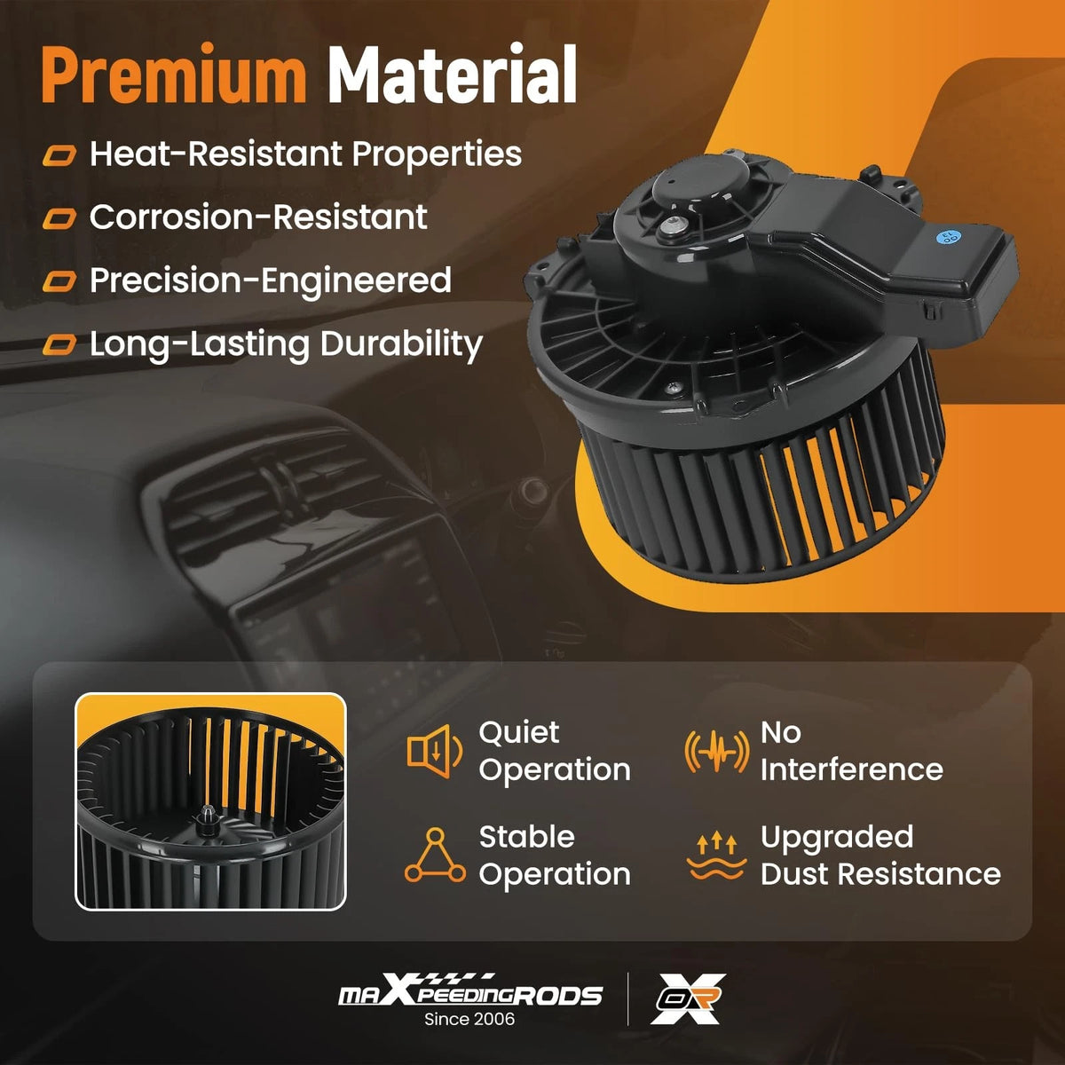 HVAC Heater Blower Motor Assembly for Subaru Forester (2019–2023)