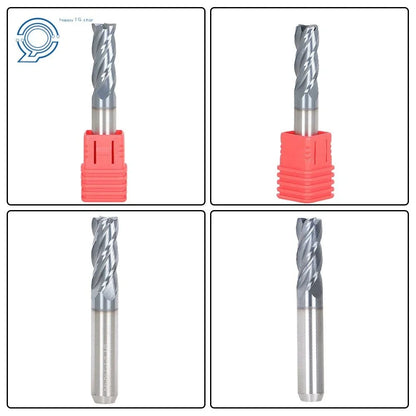 Carbide End Milling Cutter 3/8" 4 Flute - 2-1/2" Length