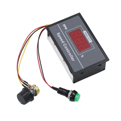 6-60V PWM DC Motor Controller 30A with Speed Display & Panel Mount