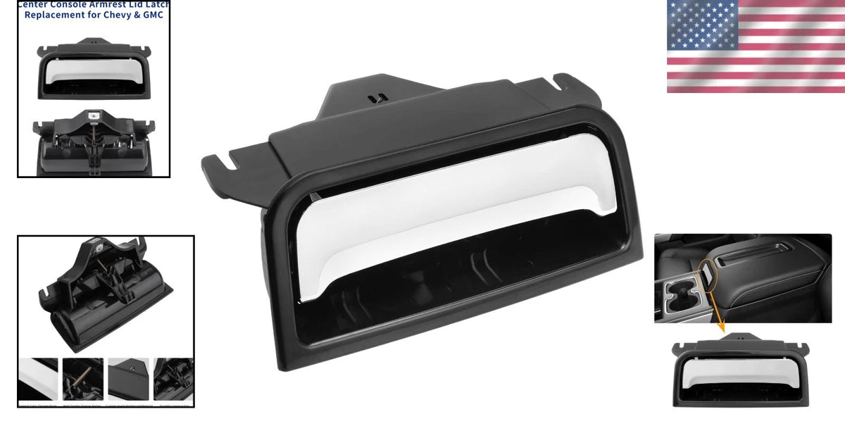 Chrome Armrest Lid Latch for Chevy Silverado & GMC Yukon (2014–2020)