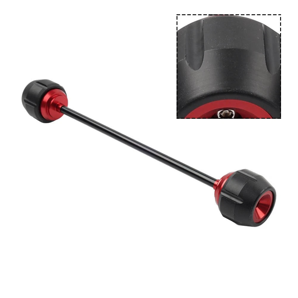 Red Front Wheel Axle Fork Crash Slider for Kawasaki Z900 (2017–2019)