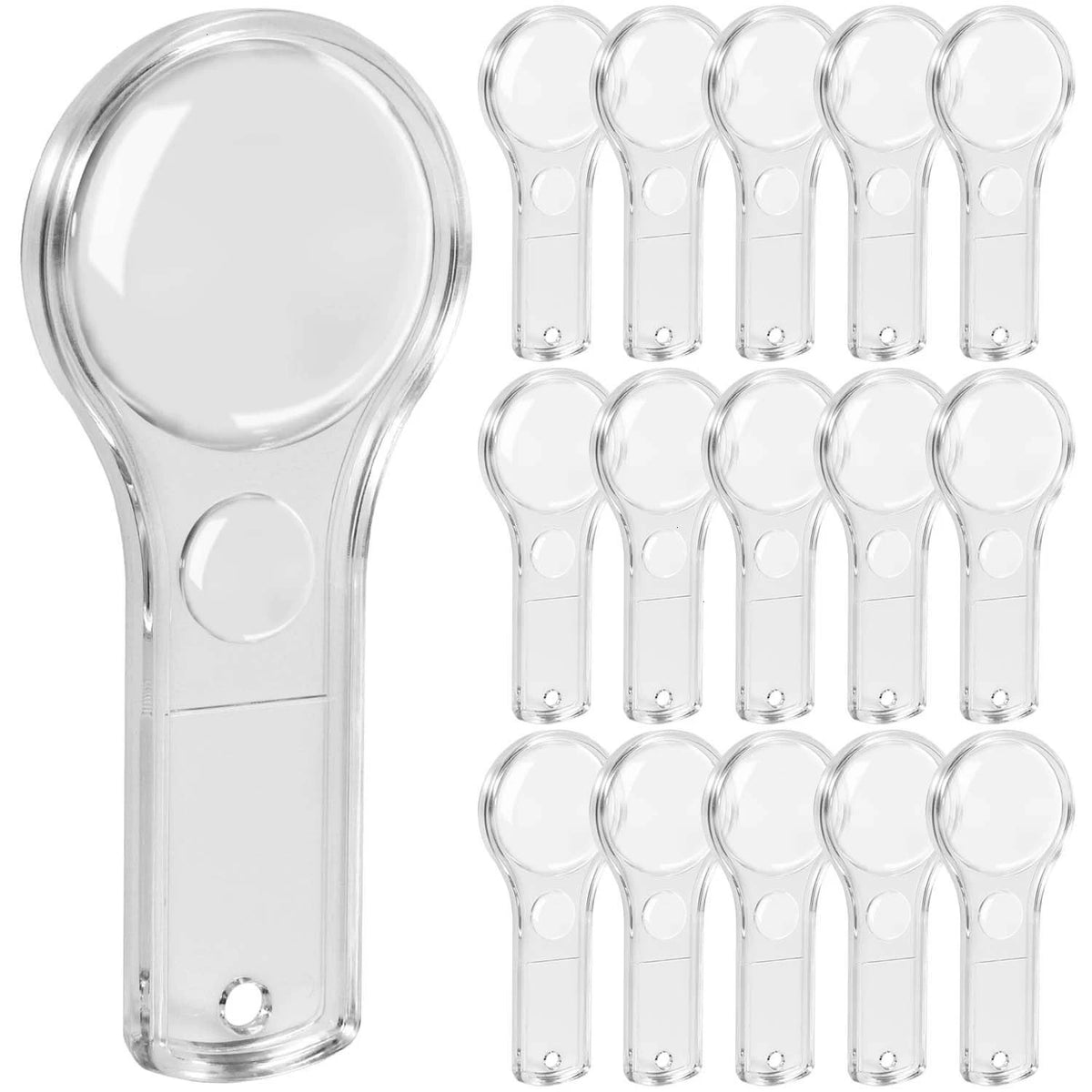15 PCS Mini Magnifying Glass for Kids 5X 10X