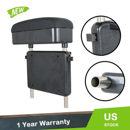 Adjustable Support Black Armrest Box for Universal Fit
