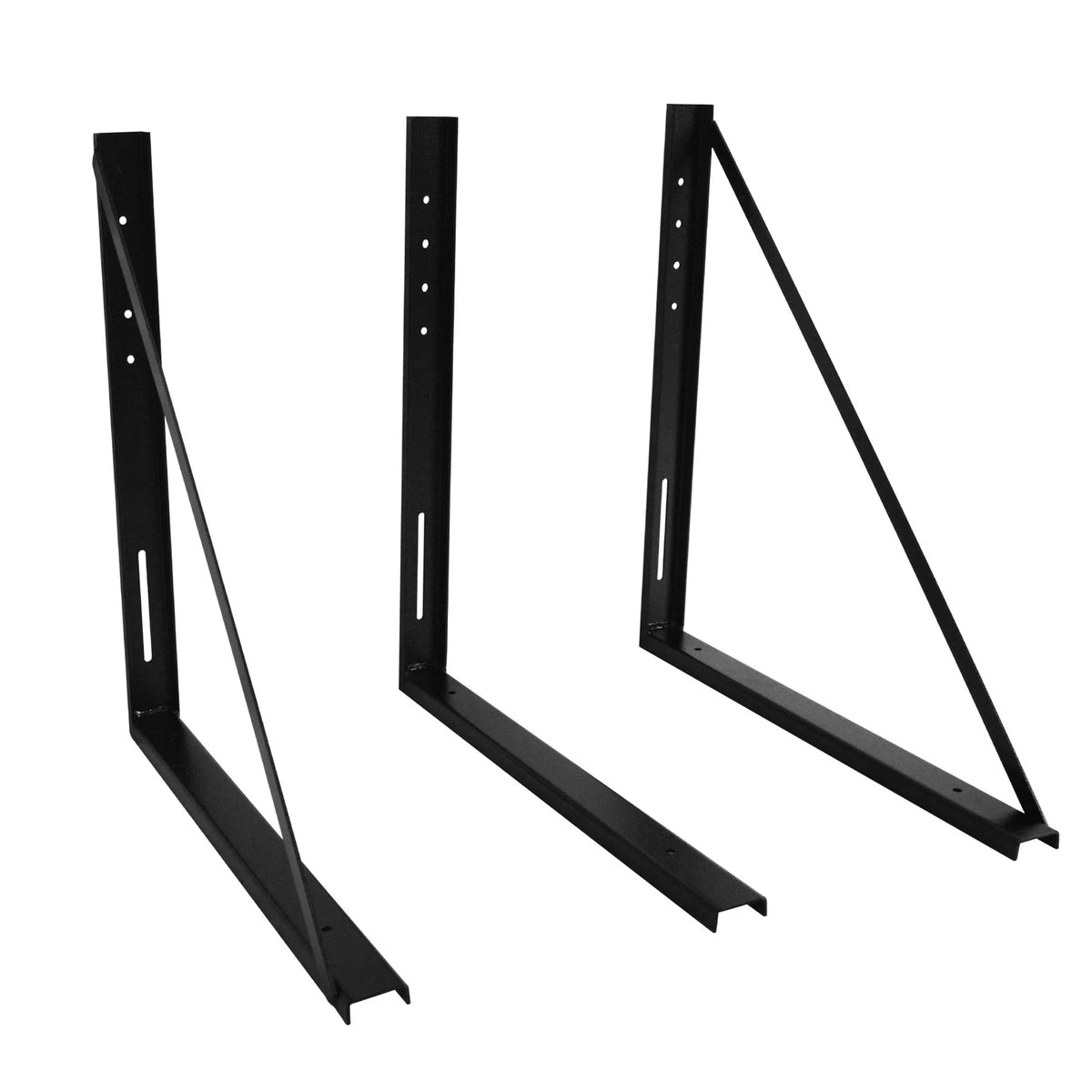 Set of 3 Underbody Tool Box Mounting Brackets for Trailer Truck Bed
