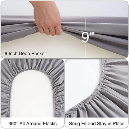 Cot Sheet Set 4 Piece for Narrow Twin RVs Bunk Camper (31" x 75")