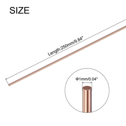 21Pcs Copper Brazing Rods, Phosphor 3/64"x10" for Welding Applications