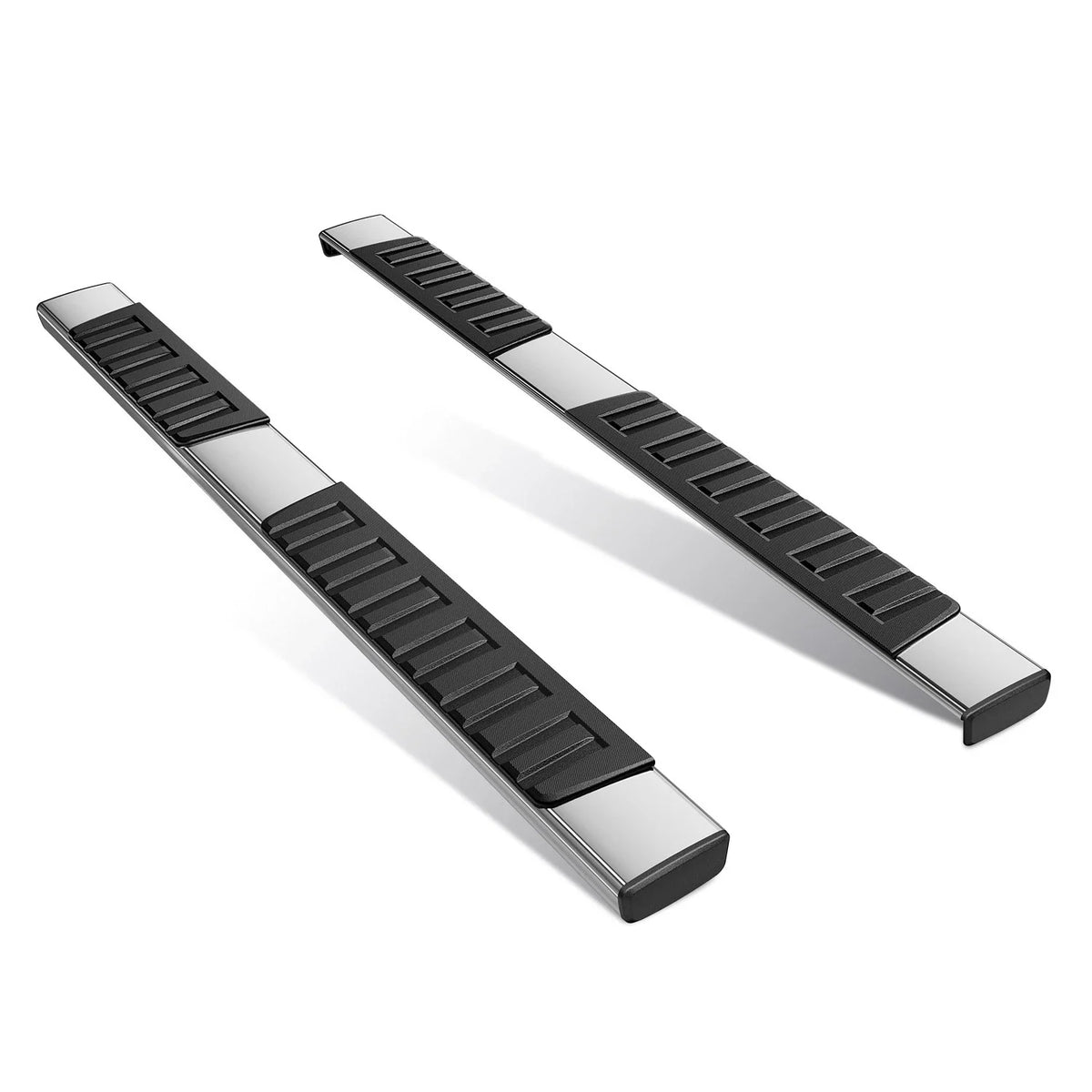 Set of 2 Chrome Side Step Nerf Bars for Silverado/Sierra (2007–2019)