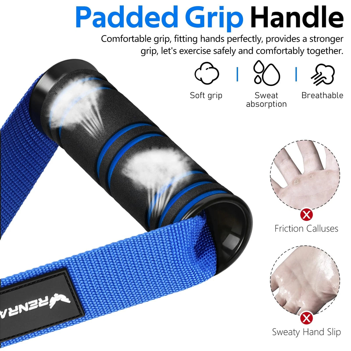 Replacement Gym Exercise Handles for Cable Machine Pulleys