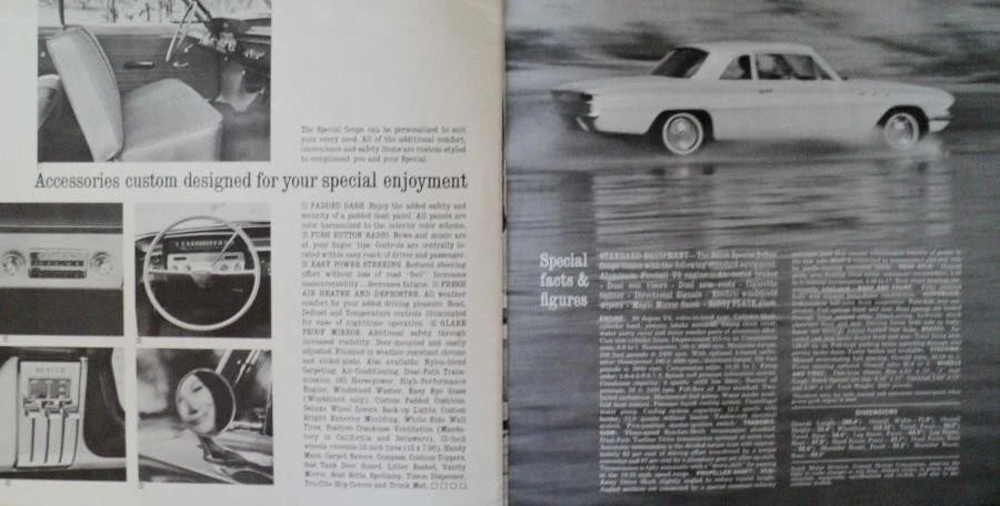Oversized Sales Brochure for Buick Special Coupe (1961)