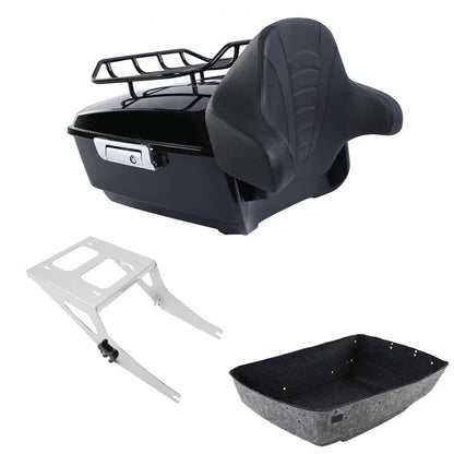 Backrest Rack Mount for Harley Softail Fatboy 2008-2017 Trunk