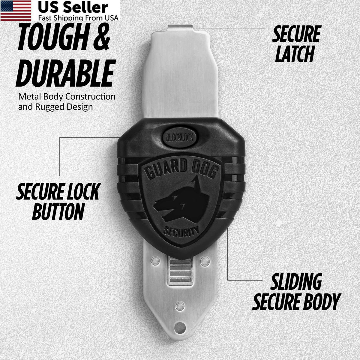 Portable Door Lock for Hotel Security (1 Pack)