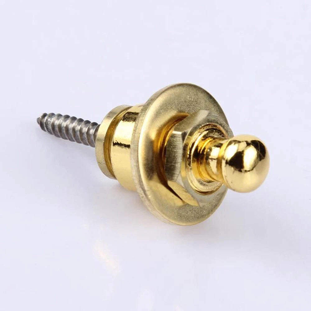 8PC Guitar Bass Strap Lock Security Fastener Metal Button