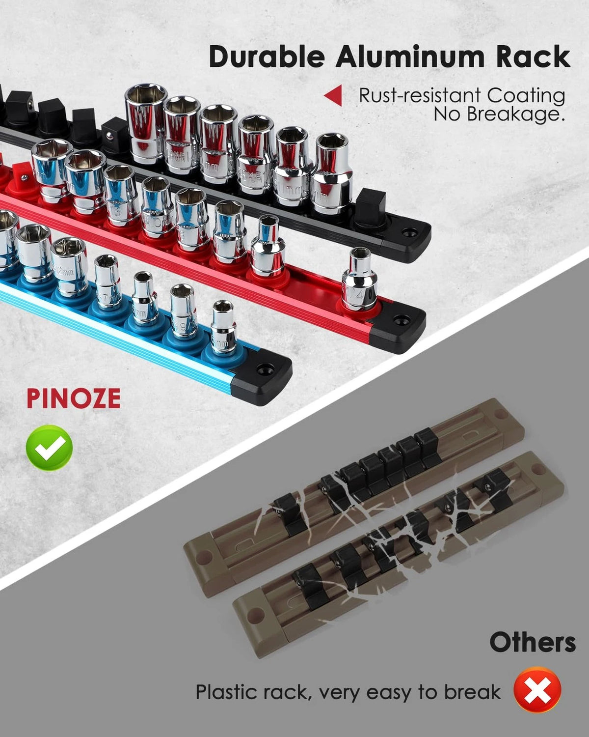 3/8" Magnetic Socket Holder Organizer for DR