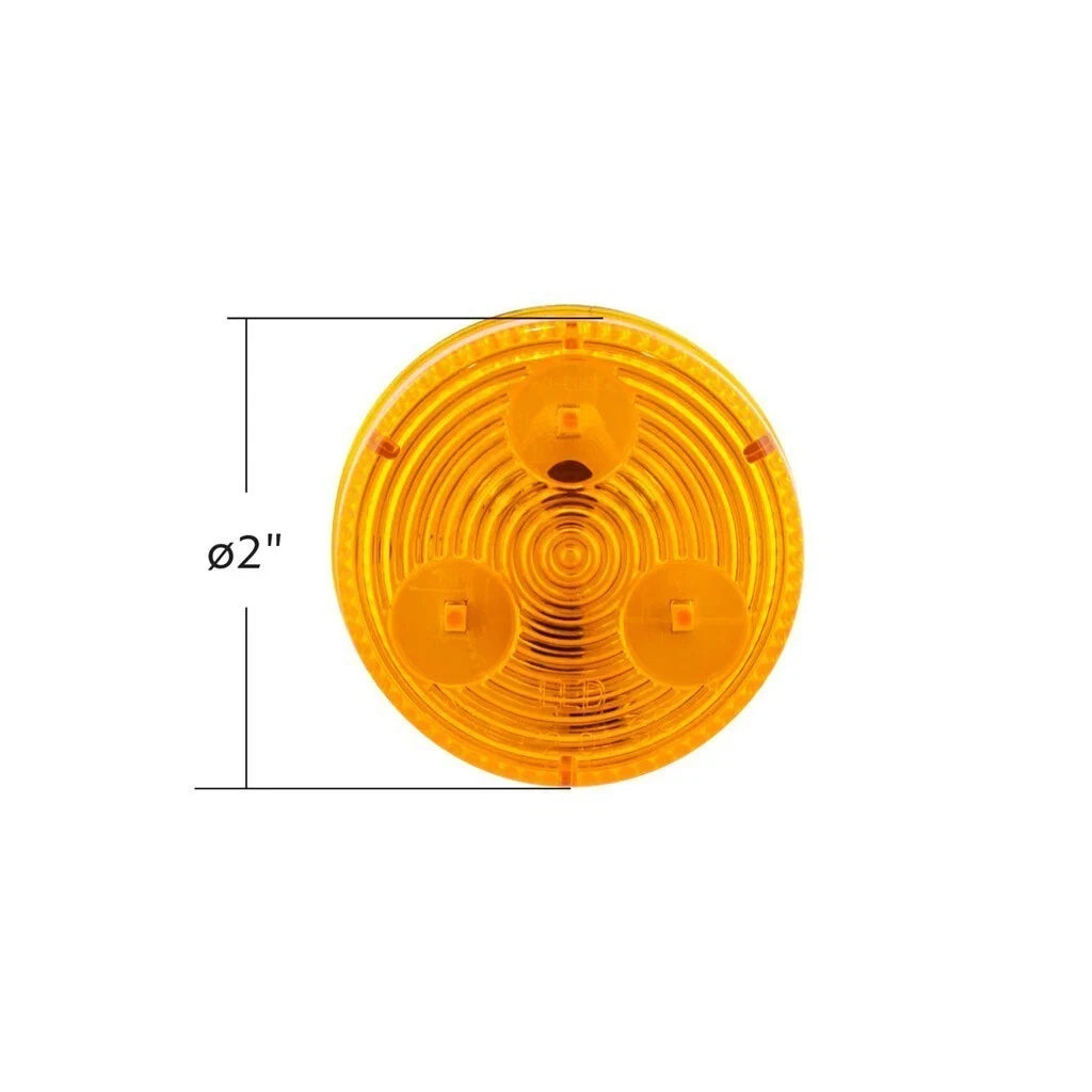 2" Round Clearance Marker Light for - 36107B Amber LED