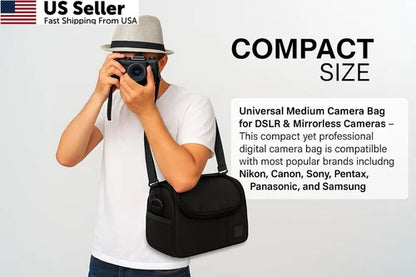 Medium Padded Camera Bag for DSLR & Mirrorless (2010–2023)