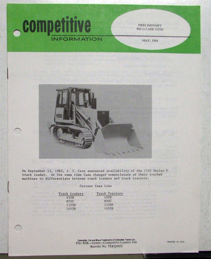 Track Loader for Caterpillar 943 (1984)