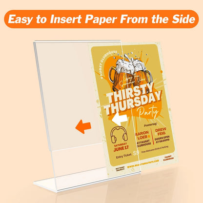 3 Pack Acrylic Sign Holder for