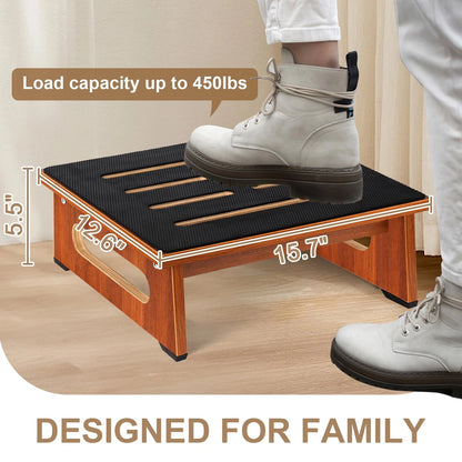 Step Stool for High Beds (Adults) with Non-Slip Rubber Surface