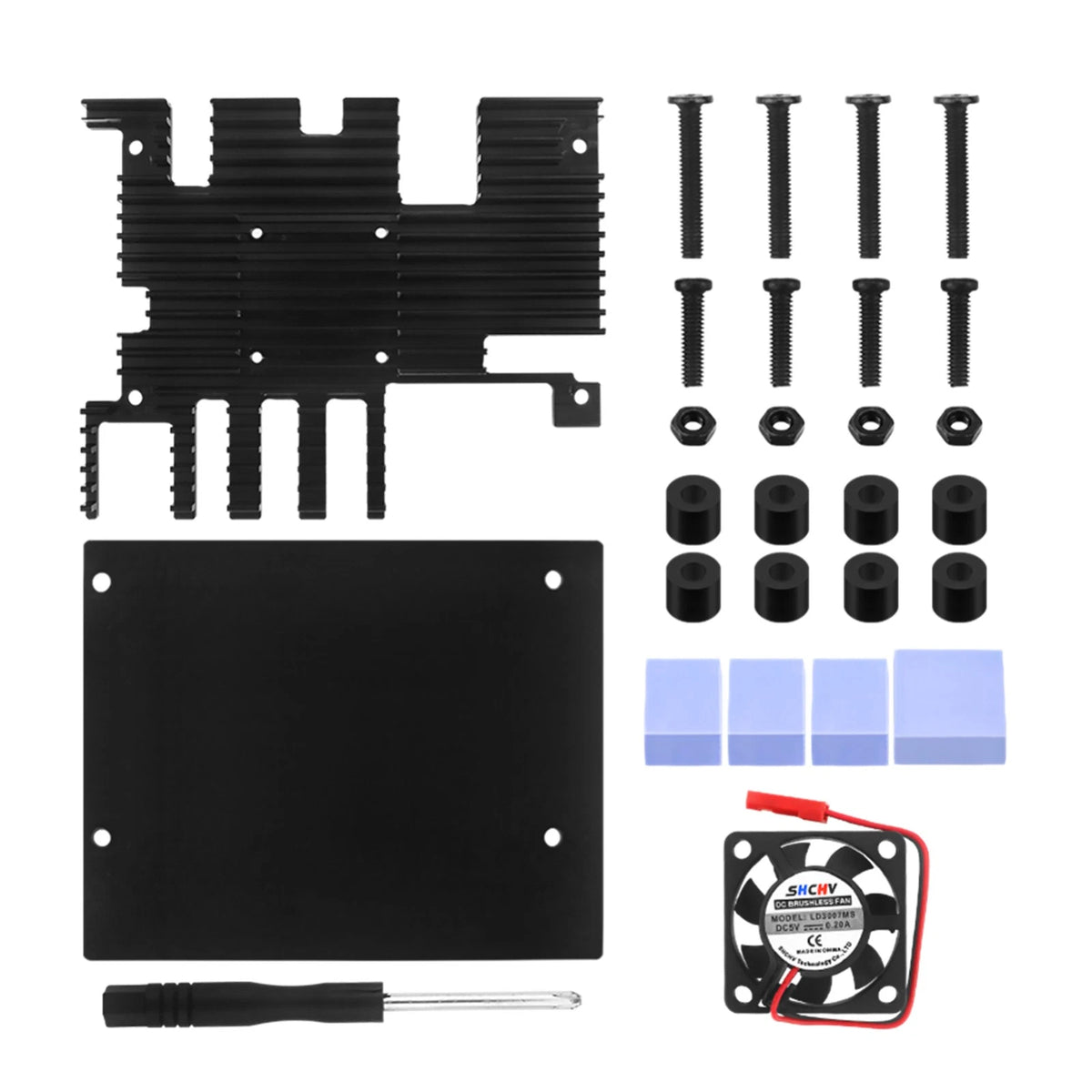 Cooling Fan Housing Case for Orange Pi 5 Plus