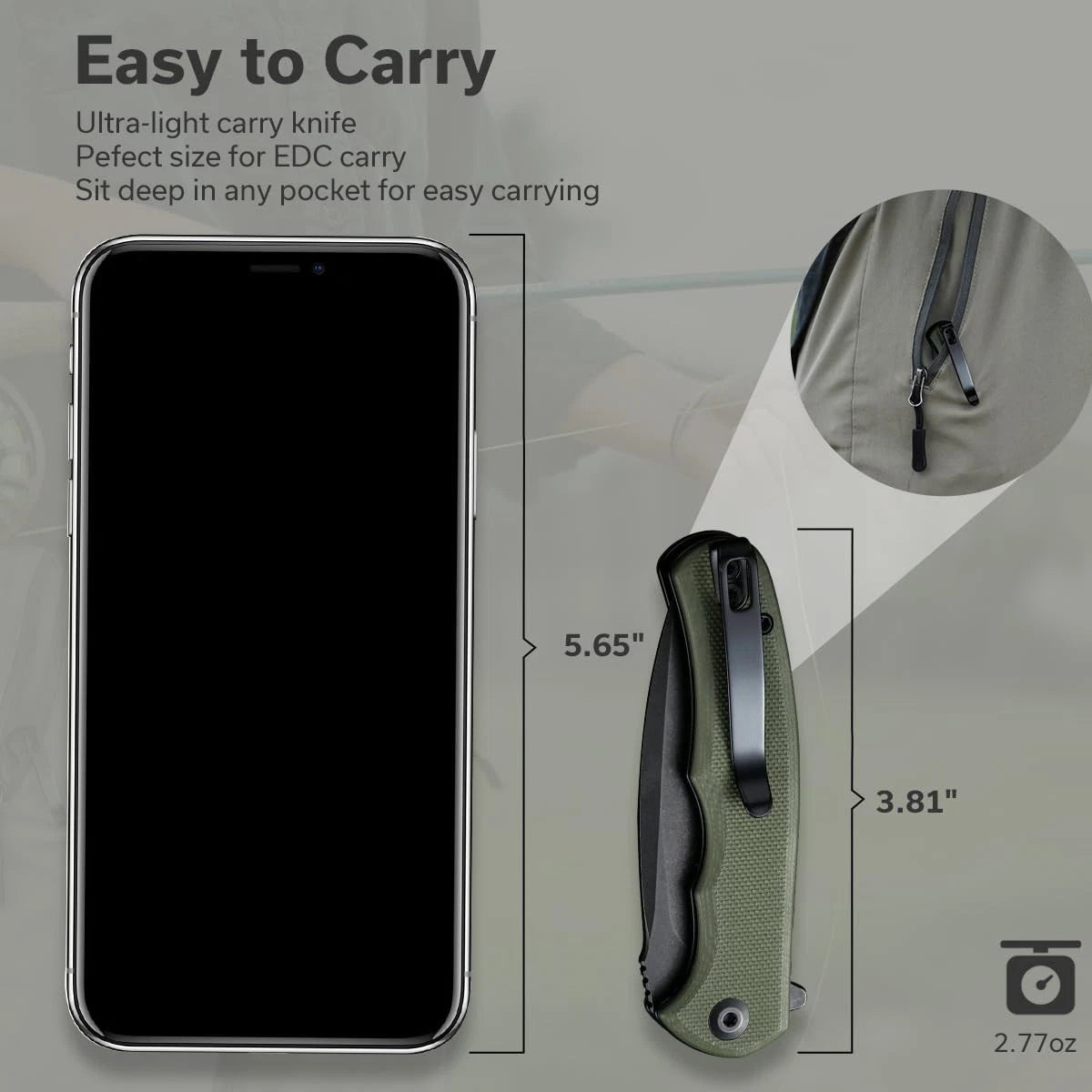 Mini Praxis Folding Pocket Knife for (2018–2023)